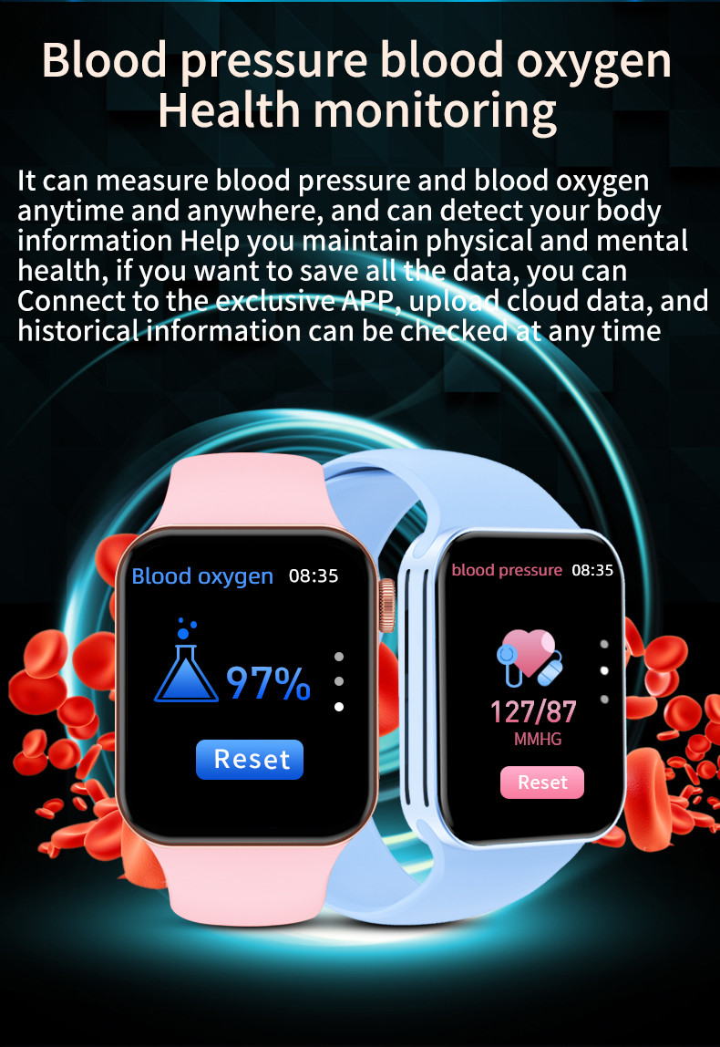 1.75in Dialing Series 7 Smart Watch Sleep Monitoring 170mAh Waterproof X8 Max