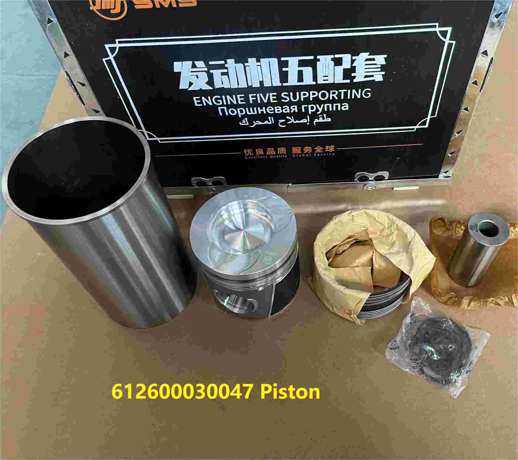 612600030047 Cylinder Liner WEICHAI Engine Parts Piston Ring Pin Engine WP10 Five Supporting