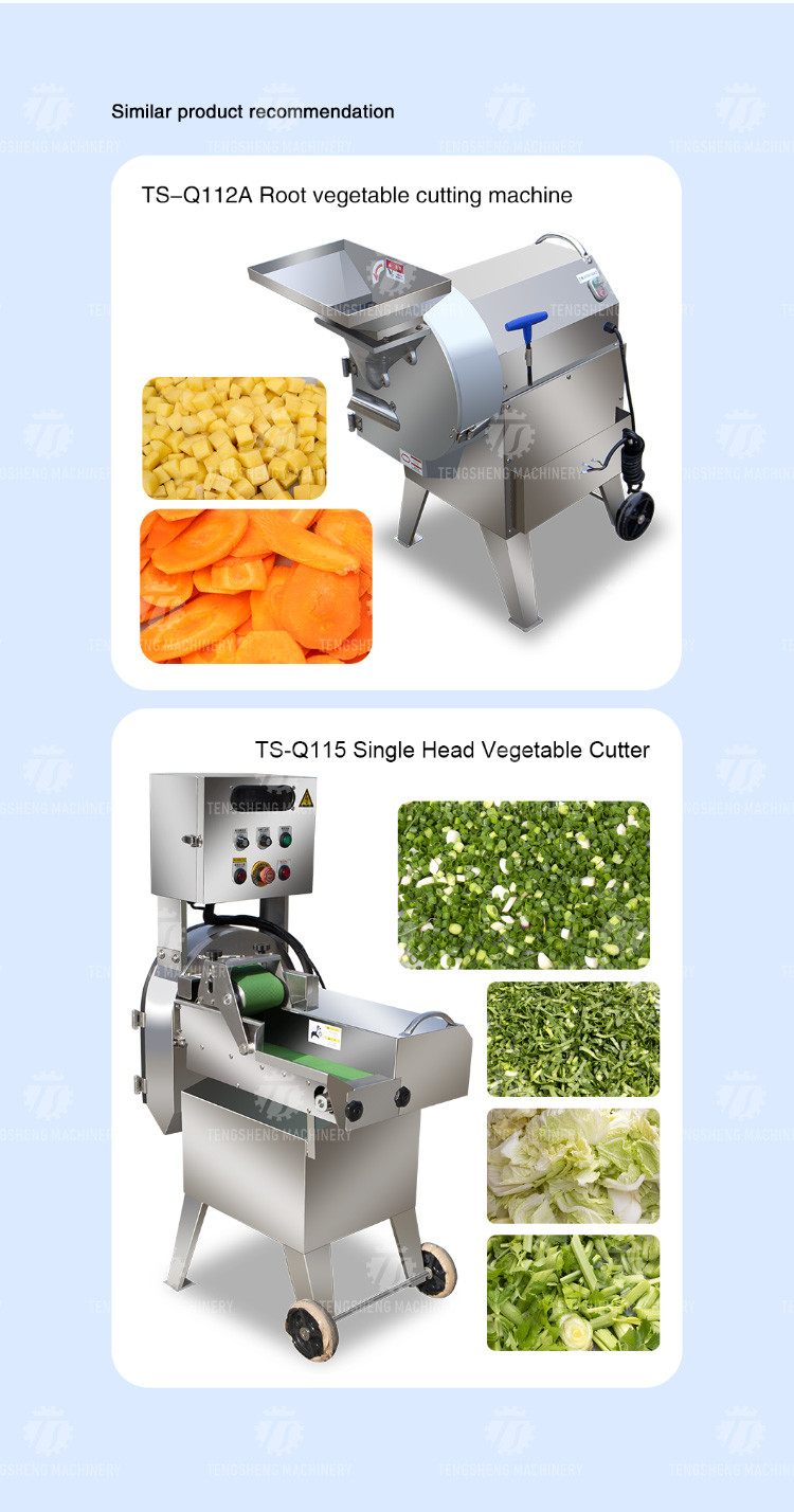 304 Stainless Steel Vegetable Processing Machine Double Head Cabbage Dicing Equipment