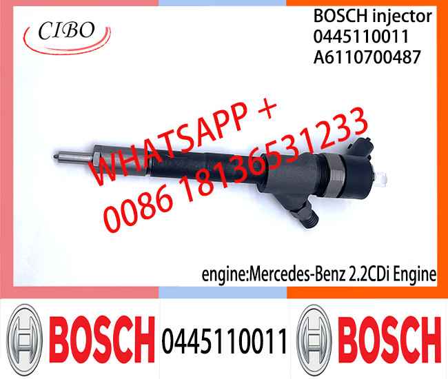 Diesel Common Rail Injector 0445110009 0445110010 0445110011 0445110012 A6110700587 A6110700487 for Mercedes-Benz 2.2CDi