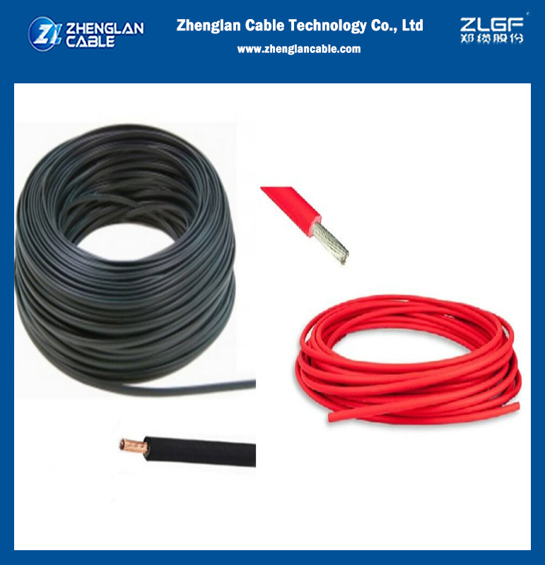 4mm 6mm 0.6/1KV Solar Cable With Copper Conductor XLPO Insulation LSZH Sheath