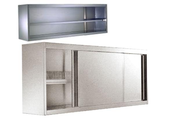 Open Door Stainless Steel Kitchen Equipment , Floor Standing And Wall Mounted