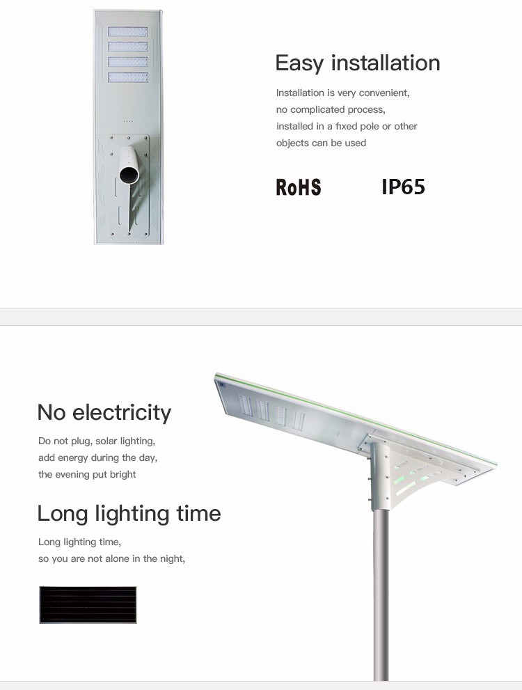 High quality ip65 outdoor Waterproof Aluminum 80w outdoor Led solar Street Light