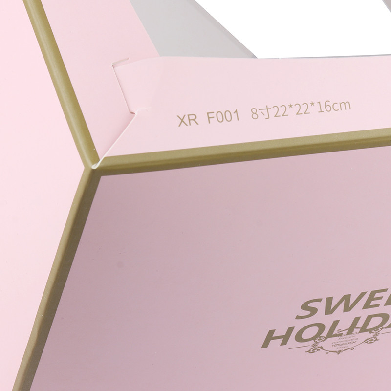 Custom Food Packaging Box Paperboard CMYK/Pantone Printing 4 6 8 12 Inch Birthday Party Cake Boxes Manufacturers