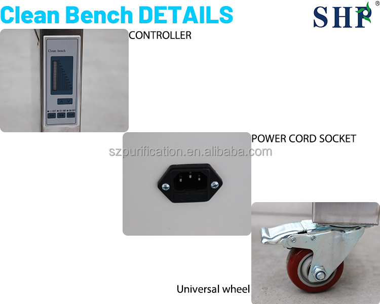 99.99% 0.3um Cleanroom Equipment Biological Safety Hood Customizable Laminar Flow Hood For Food Shop