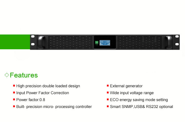 1U Rack Mount UPS 1000va High Frequency Lithium Ion Battery Ups