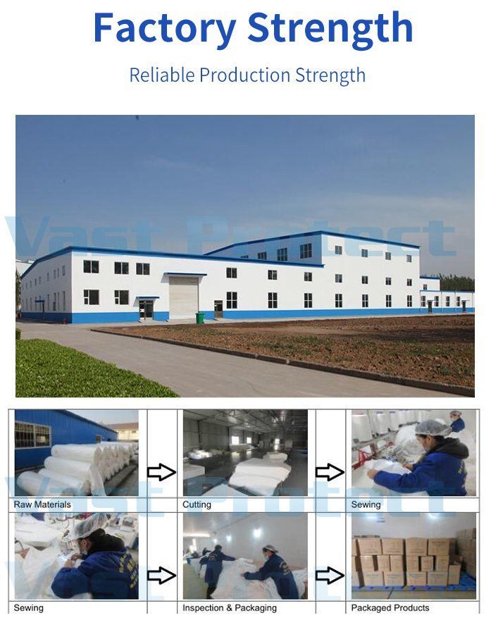 PP+CPE Anti-Slip Blue&White Wholesale Disposable Protection Shoe Cover