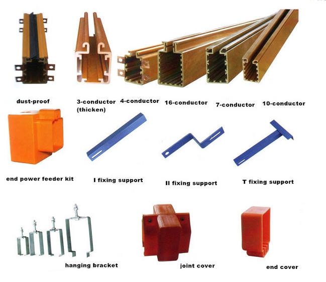 50-140A Multipole Bus Bar Systems High Voltage Small Space Long Service Life