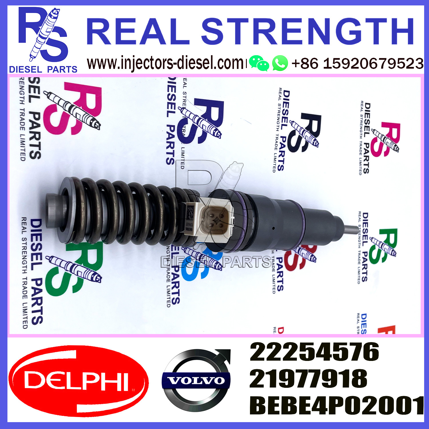 Common Rail Diesel Fuel Injector 21977918 BEBE4P03001 22254576 for Engine Parts