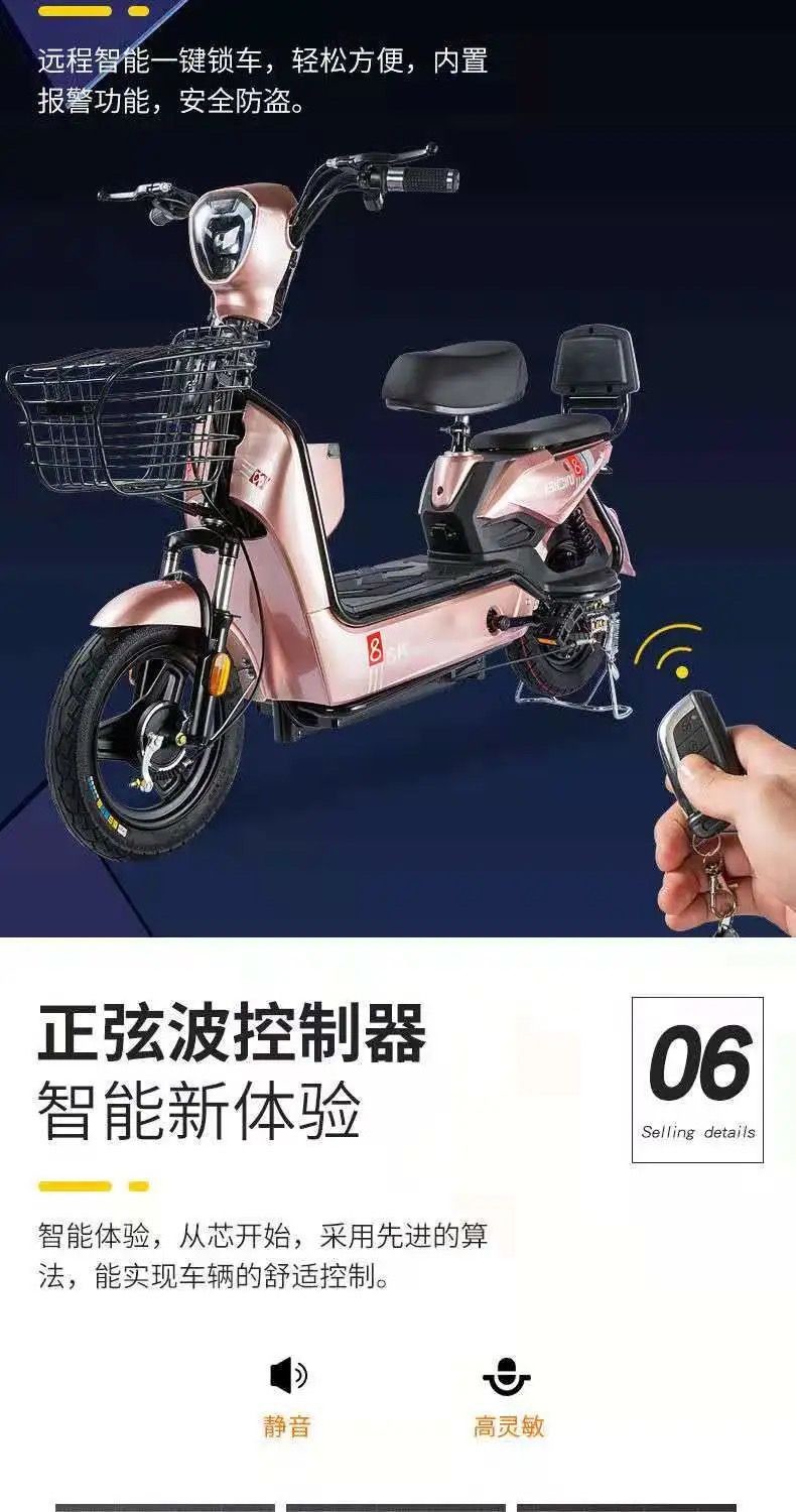 ELECTRIC VEHICLE NEW NATIONAL STANDARD ELECTRIC VEHICLE EXPORT FASHION DURABLE PORTABLE TWO-WHEELED ELECTRIC BICYCLE