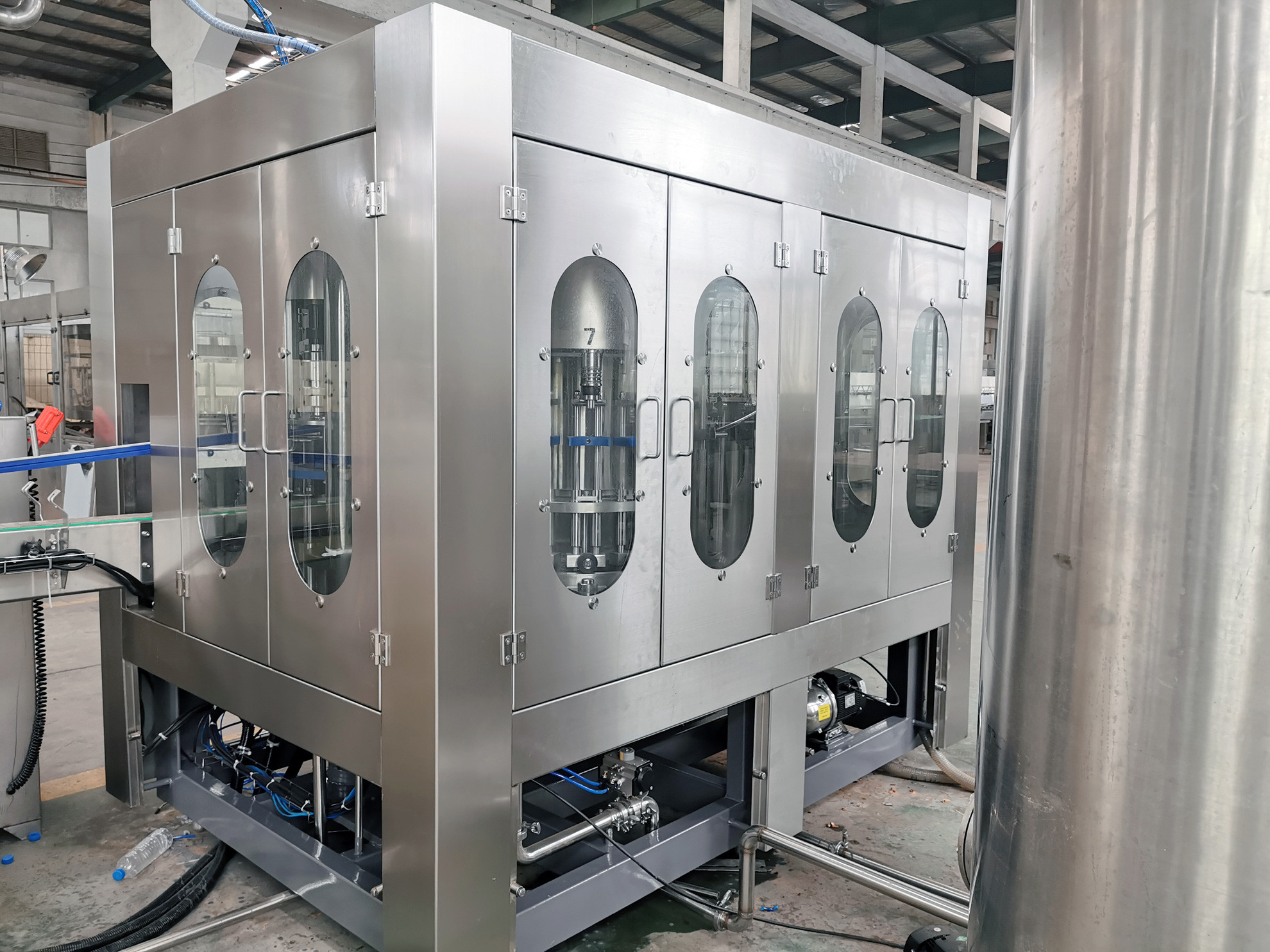 Rotary 3 In 1 Monoblock Mineral Water Bottling Machine