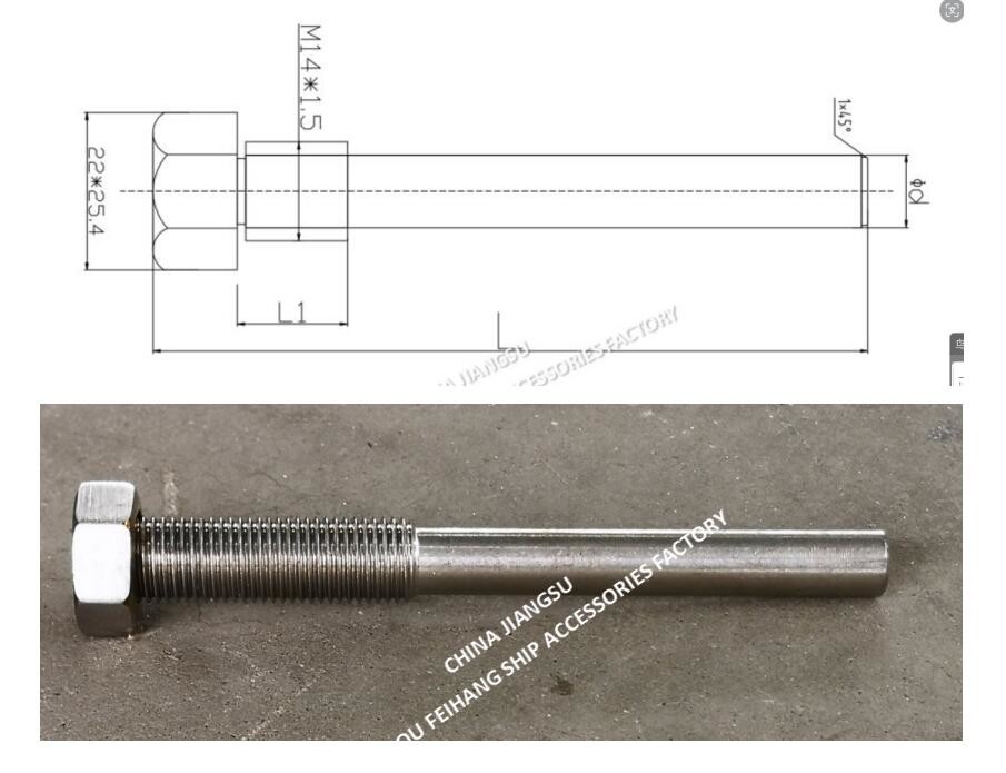 Copper Guide Bolt For Air Pipe Head No.533HFB-200A & Cop Guide For Air Vent Head No.533HFB-350A Material: Stainless Steel