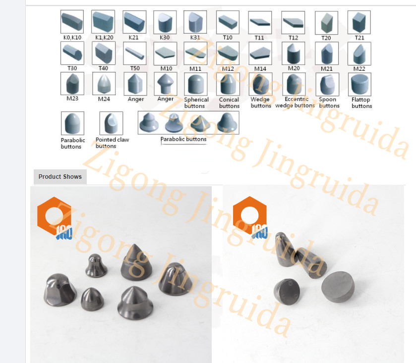 YG15C Cemented Tungsten Carbide Dome Buttons For Mining Custom Size