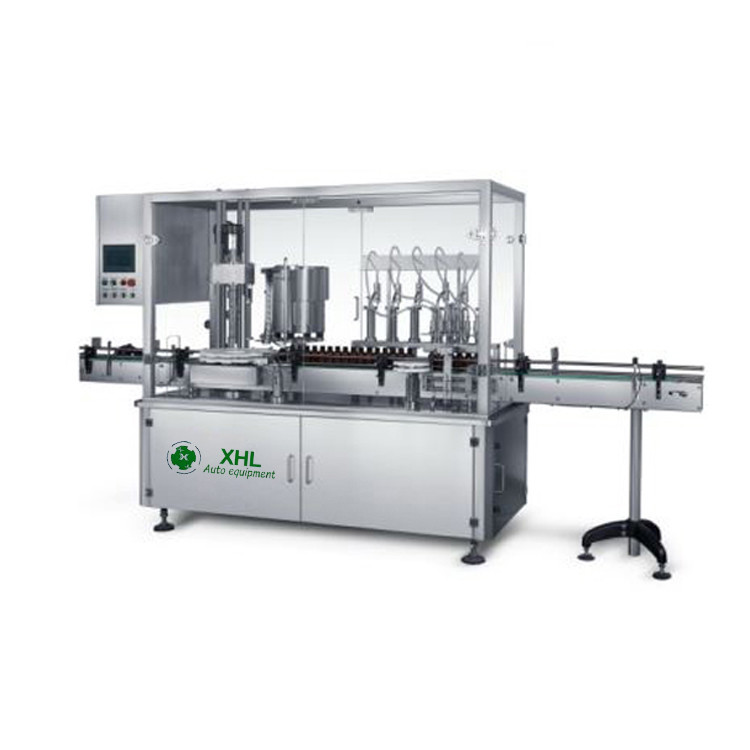 XHL-YG4/1 Four-pump Linear Filling and Capping Monoblock Machine