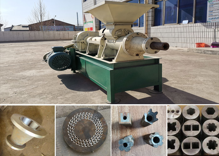 Wood Charcoal Powder Coal Rods Briquette Extruder Machine
