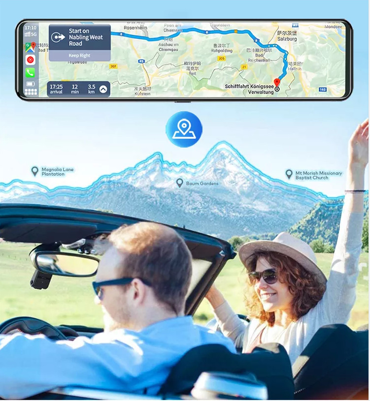 Wireless Carplay Full HD Wifi Adas Usb Car DVR Camera 1440P