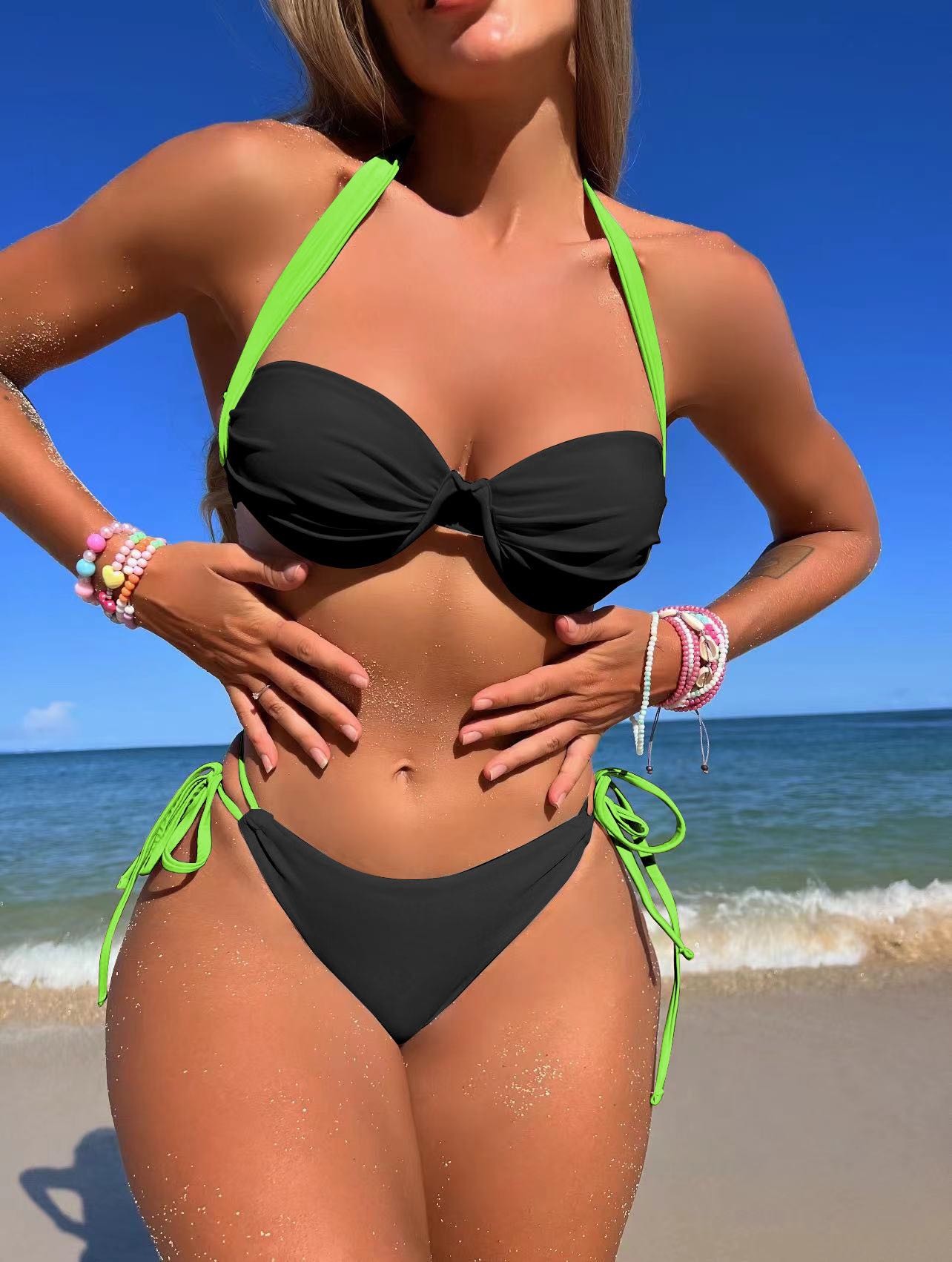 S Size Floral Nylon Bikini Swimwear Women Swimsuit Beachwear Bathing Suit