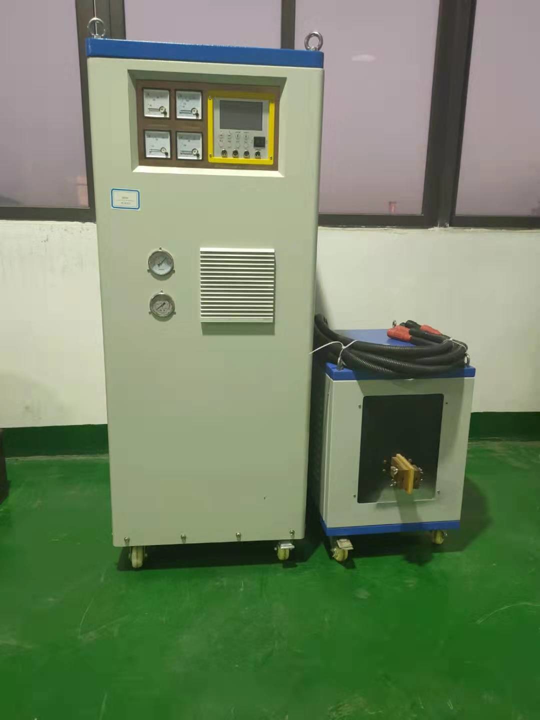 100KHz Induction Heating Machine Hardening Slewing Ring Rolling Elements Raceway In Wind Power Industry