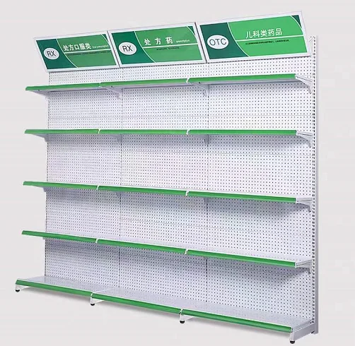 Factory Customized Color Size Innovative Product steel single side rack for supermarket shop exhibit shelf