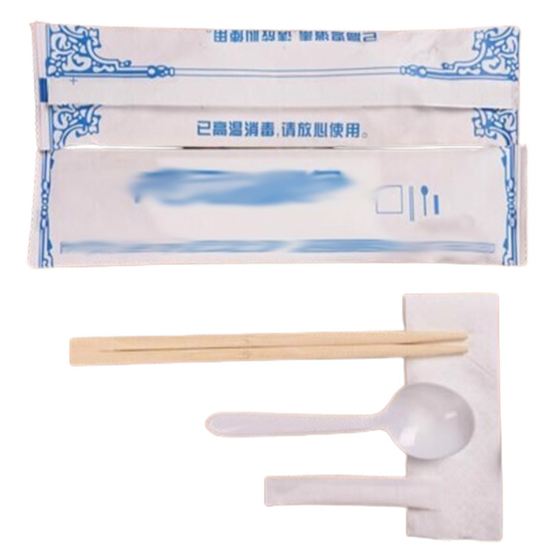 CE Certified Cutlery Set Packaging Machine 80-120 Pack / min Speed For Country Markets