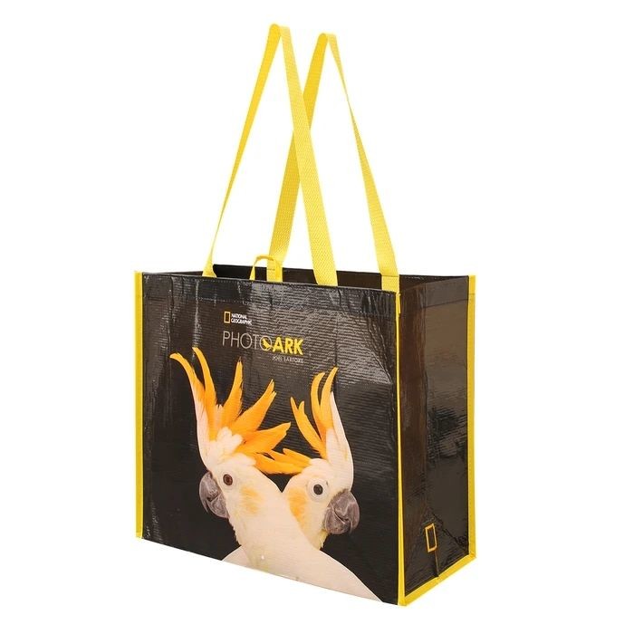 BOPP Laminated Shopping Bags Reusable Recyclable PP Material Tote Woven Shopping Bag