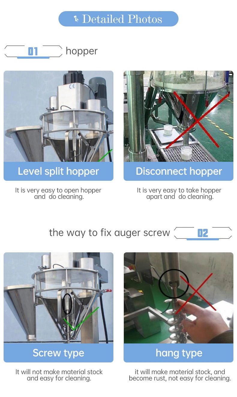 Canned Dosing Auger Filling Packing Machine 500g Coffee Powder Filling Machine