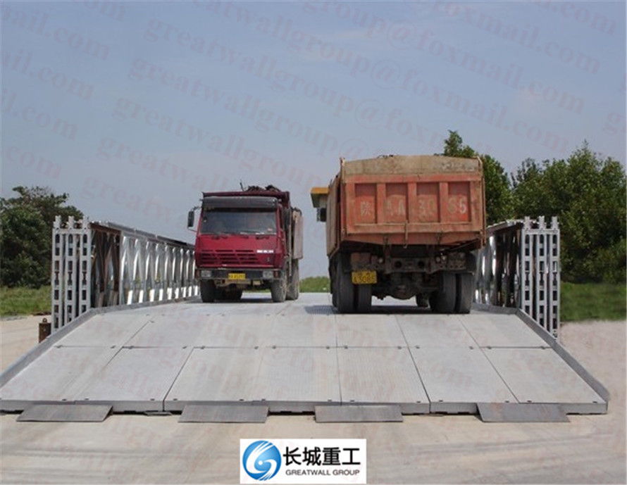 High Tensile Bailey Bridge Panel Steel / Timber Deck Quaickly Installed
