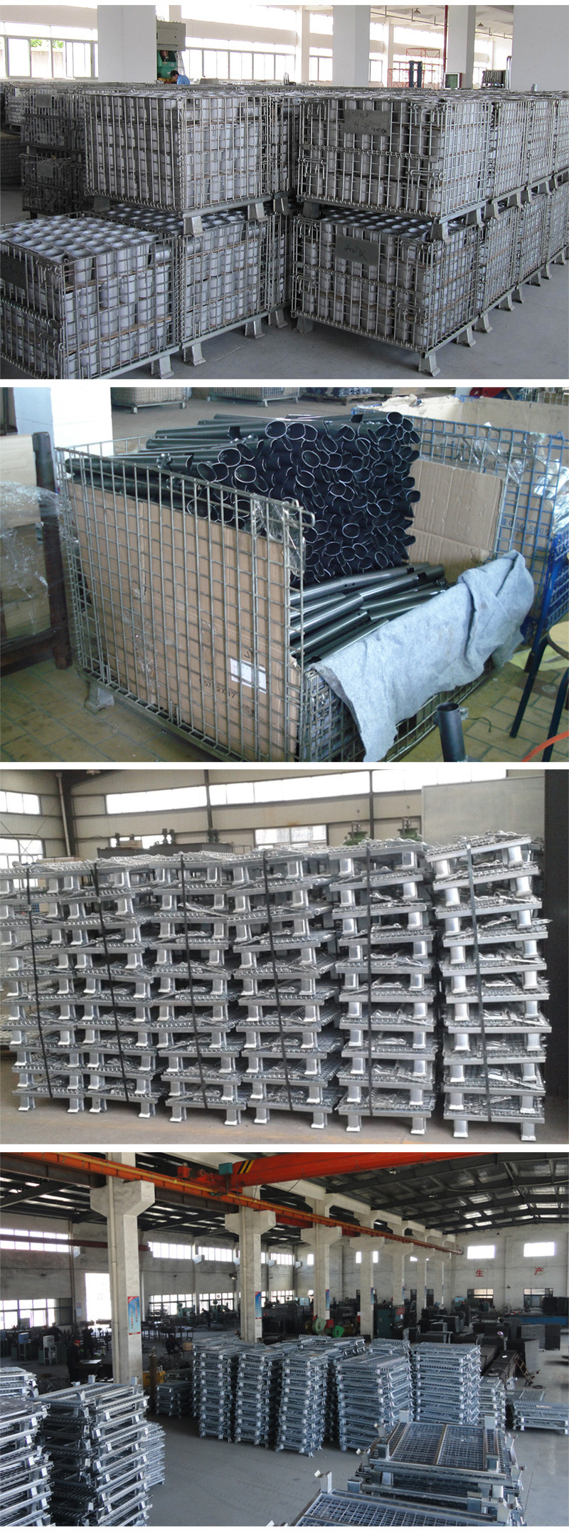 0.6T Pallet Storage Cages Odm Metal Roll Cage With Wheels For Logistics