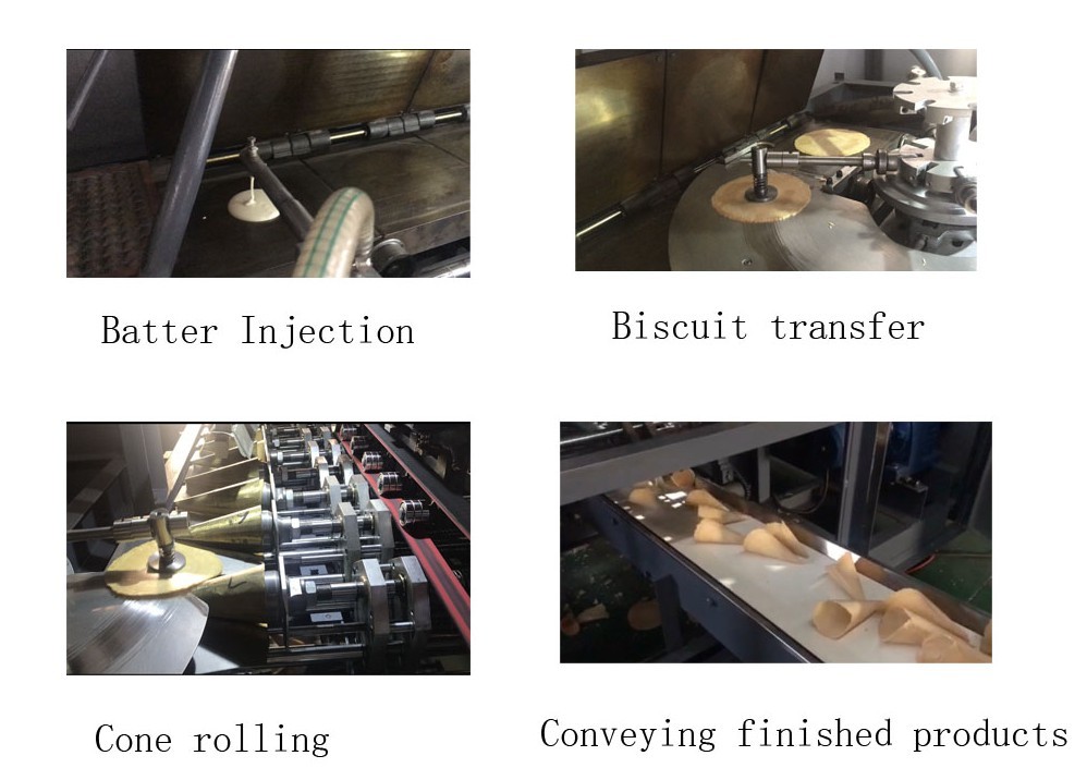 Silver Color 10kg/H Electric Automatic Ice Cream Cone Machine