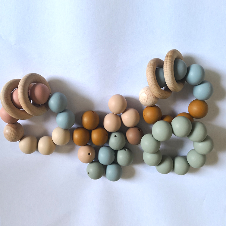 Round 19mm Silicone Beads Baby Silicone Teething Jewelry for Pendant