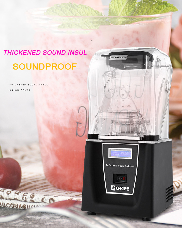 Professional Low Noise 1800W Electric Juicer Blender with Sound Cover for 2L Capacity