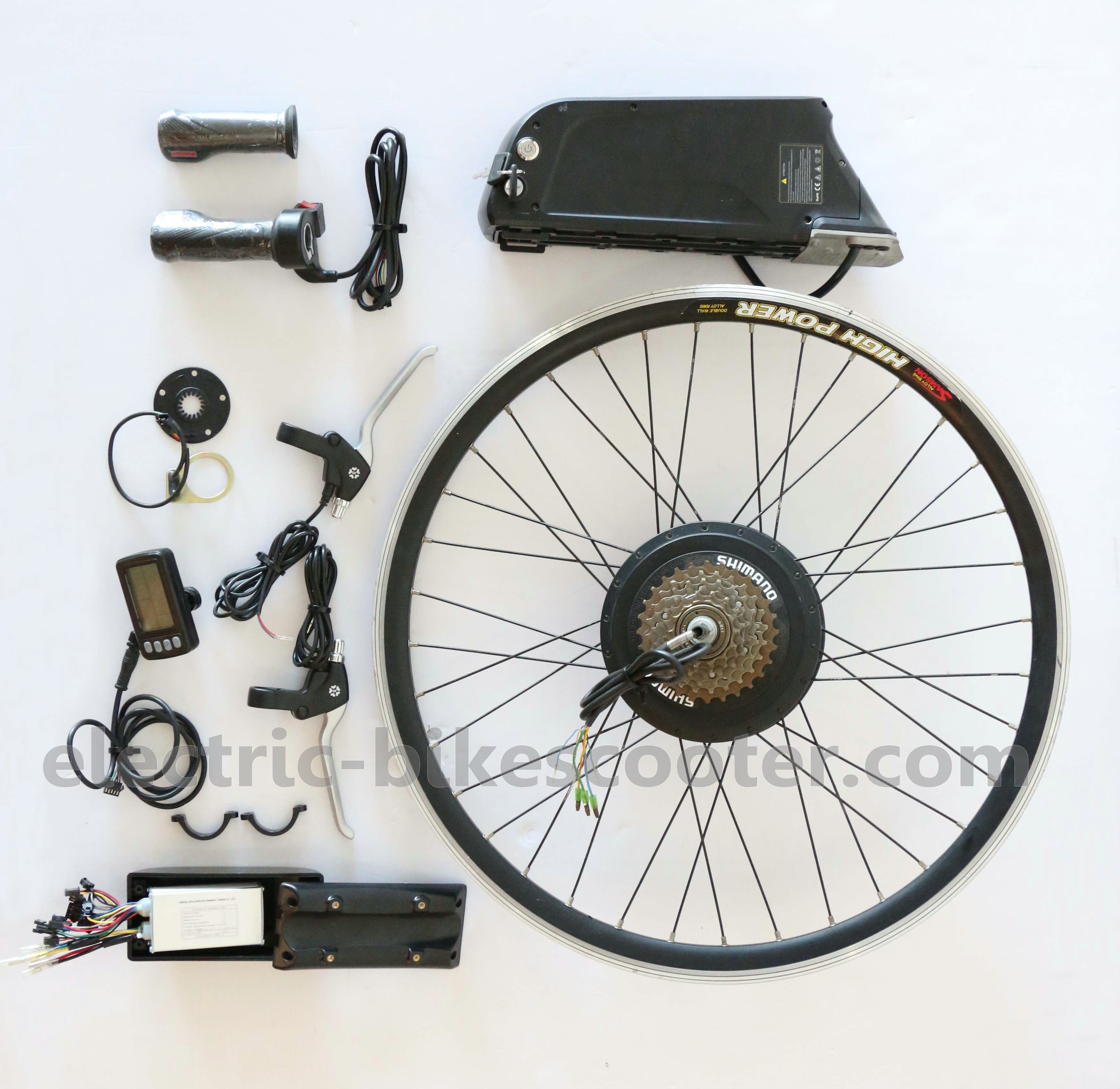 Gear Motor Electric Bike Battery Conversion Kit 36V 250W 10.4Ah Samsung Cells