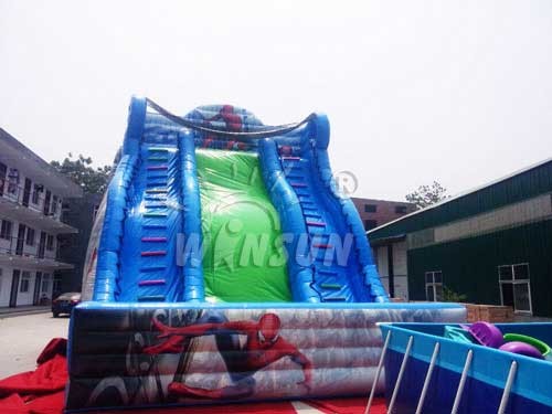 Spider - Man Commercial Inflatable Slide Waterproof For Festival Activities