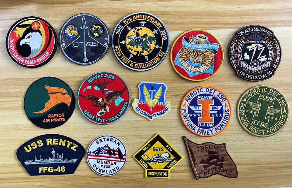 Applique Sew On Embroidered Biker Patches For Leather Jacket Hats