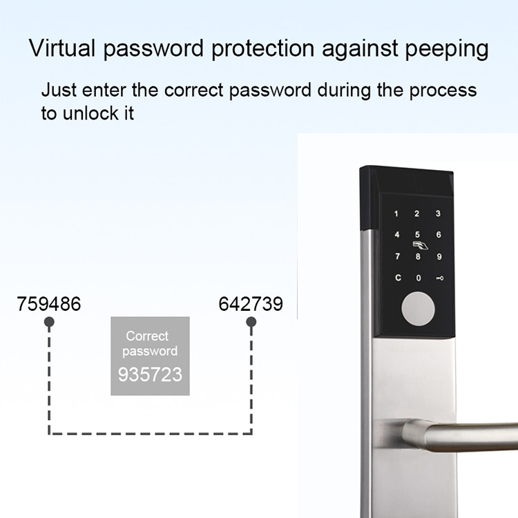 ODM Security Smart Lock Apartment Door DC 6V Password Code Card