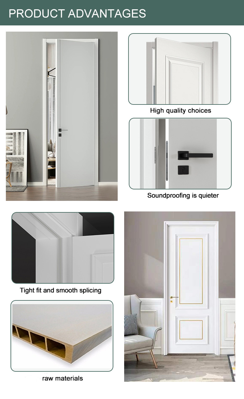 Termite Resistant Plain Internal Fire Doors , OEM Plain Solid Door Apartment Use