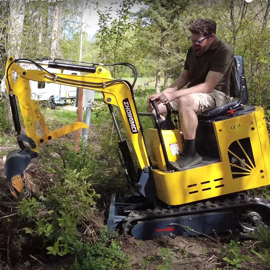 Mini Clamshell Shovel Excavator Trailer Small Bagger Thumb Micro Earth Moving Machinery Small Digger
