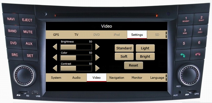 Mercedes Benz W211 car radio with iPod RDS gps navigation digital TV TMC OCB-8797