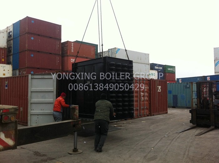 Industrial Exhaust Gas Economizer 20 Ton Fin Tubes Flue Gas Economizer
