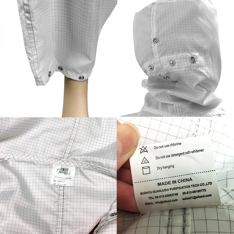 Washable ESD Safe Cleanroom Wear For Mobile Users In Controlled Environments