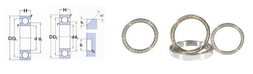 China FSK 61980MA Deep Groove Ball Bearing 400*540*65 mm Metric Size