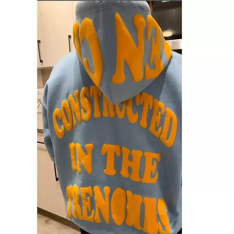 Custom Puff Print Sweatshirt 3D Logo Oversized Heavyweight Fleece Sweater Men Sport Cotton Men&prime;s Hoodies &amp; Sweatshirts