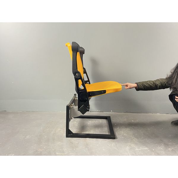 STUNITY UV resistant gas assisted PP plastic beam mounted stadium chair with cupholder armrest