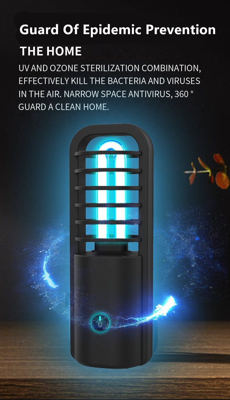 USB Charging UVC LED Lamp 5V 0.5A Sterilizing Wavelength 254nm DL-UGD-2.5W