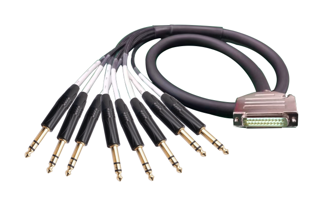 IP58 Protection Class Active Optical Cables for 8ch 6.35 Male Audio Transmission