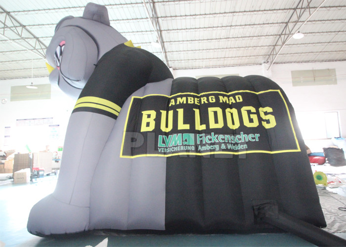 Custom Giant Football Team Mascot Bulldog Tunnel Inflatable Bull Dog Entrance Tent Inflatable Bulldog Tunnel