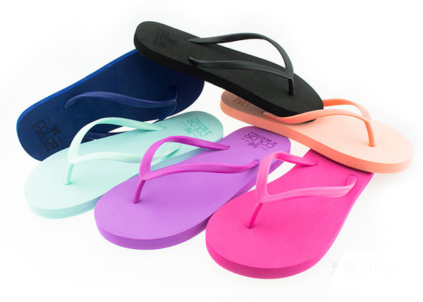 V strap full color printed Women Flip flops thongs slipers manufacturers