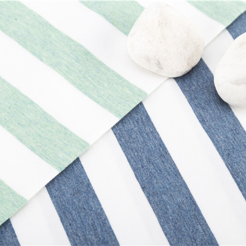 Durable Striped Textured Fabric , Combed 175cm Color Stripe Fabric