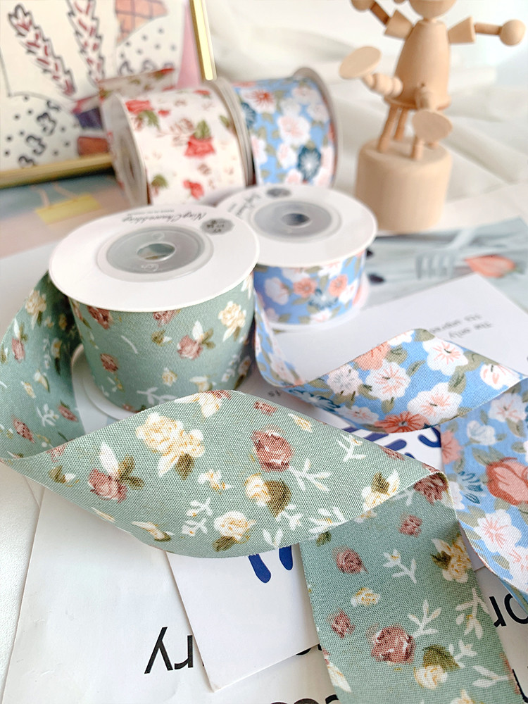 Bow Personalised Printed Ribbon 40mm Floral Printed Ribbon