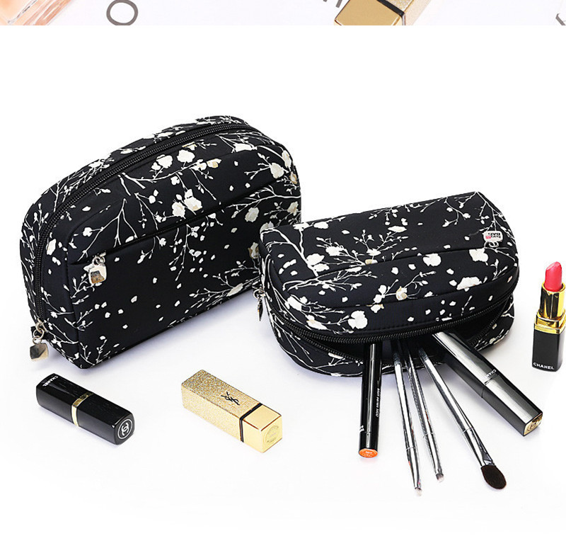 High Quality Digital Printing Polyester Canvas Cosmetic Bag Private Label